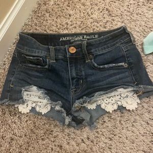 dark american eagle shorts